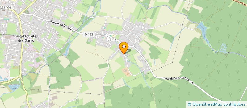 localisation de l'entreprise BJ'PAYSAGE  LANS