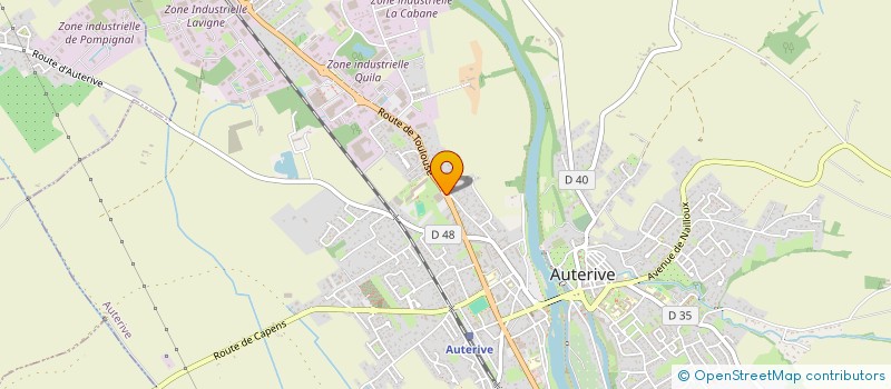 localisation de l'entreprise BJ PIZZA  AUTERIVE