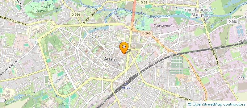 localisation de l'entreprise BJ PLACE DES HEROS à ARRAS