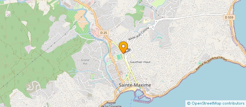 localisation de l'entreprise BJ RENOVATION PEINTURE à SAINTE-MAXIME