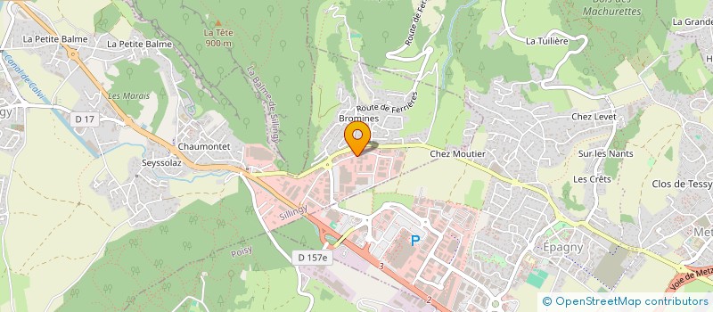 localisation de l'entreprise BJ SERVICES à SILLINGY