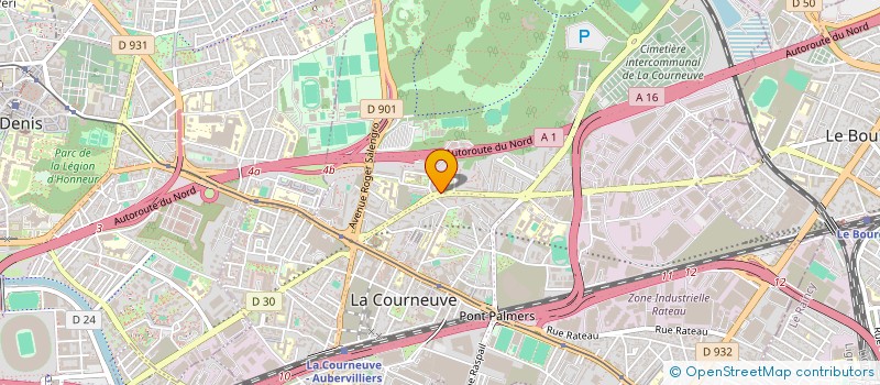 localisation de l'entreprise BJ SERVICES à LA COURNEUVE