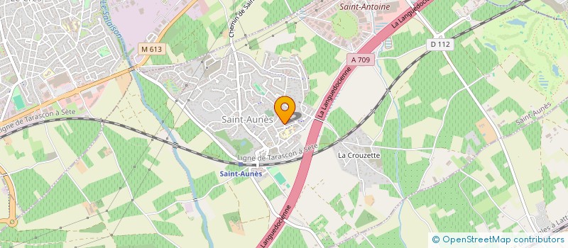 localisation de l'entreprise BJ TAXI à SAINT-AUNES
