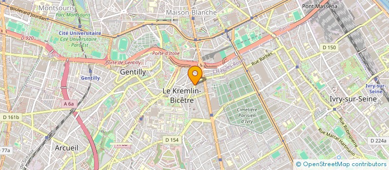 localisation de l'entreprise BJ TRANS SERVICES  LE KREMLIN-BICETRE