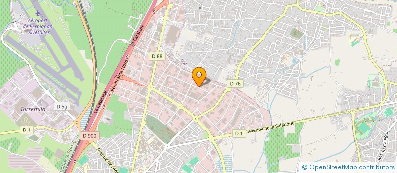 localisation de l'entreprise BJ. TRANSCAT à PERPIGNAN