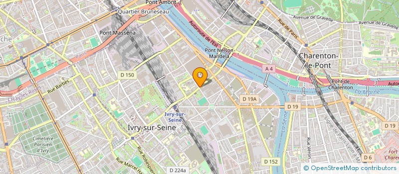 localisation de l'entreprise BJ TRANSPORT à IVRY-SUR-SEINE