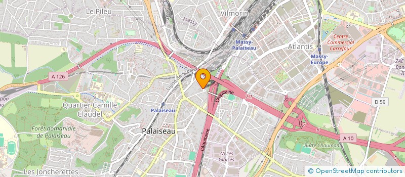 localisation de l'entreprise BJ TRANSPORT  PALAISEAU