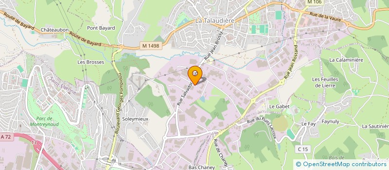 localisation de l'entreprise BJ2 IMMOBILIER  SAINT-CHAMOND