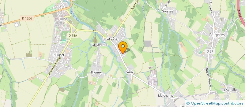 localisation de l'entreprise BJA  VIRY