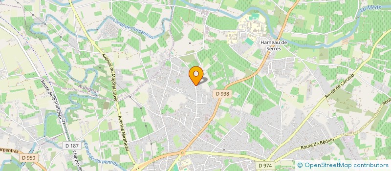 localisation de l'entreprise BJA IMMO  CARPENTRAS