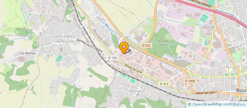 localisation de l'entreprise BJA SPORT  BOURGOIN-JALLIEU