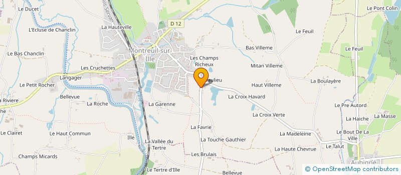 localisation de l'entreprise BJAS-ROUAULT  MONTREUIL-SUR-ILLE