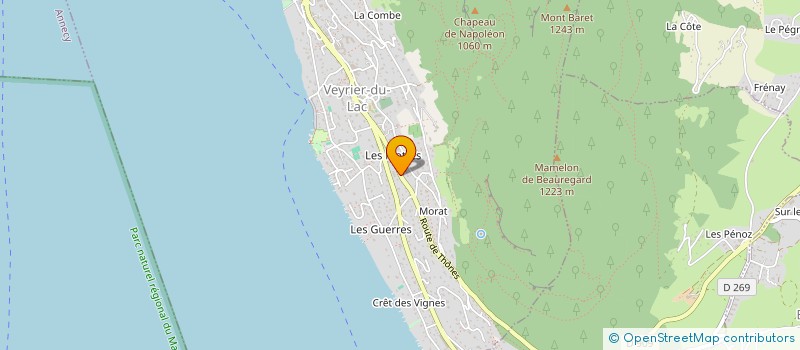 localisation de l'entreprise BJB  VEYRIER-DU-LAC