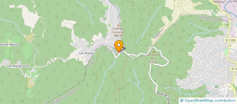 localisation de l'entreprise BJB  PEGOMAS