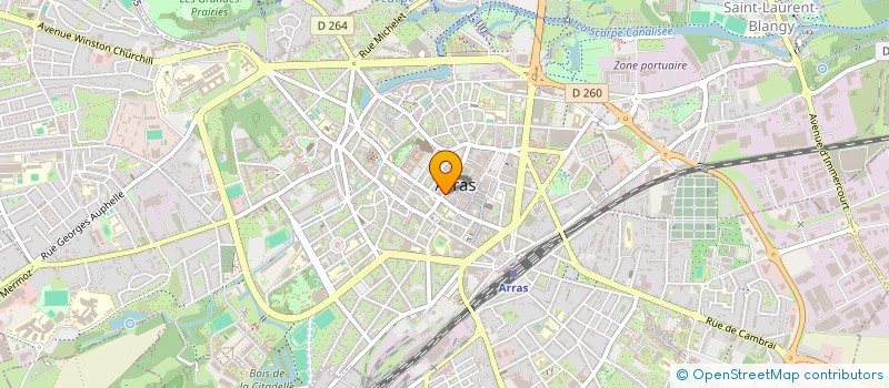 localisation de l'entreprise BJB à ARRAS