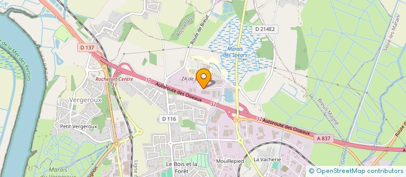 localisation de l'entreprise BJB-BRIVE  ROCHEFORT