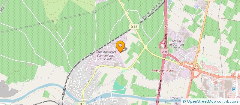 localisation de l'entreprise BJB2  RIVESALTES