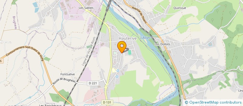 localisation de l'entreprise BJC à HAUTERIVE