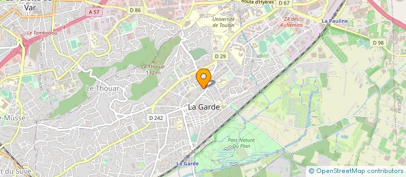 localisation de l'entreprise BJC à LA GARDE