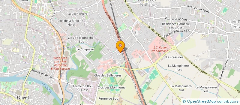 localisation de l'entreprise BJC  SAINT-JEAN-LE-BLANC