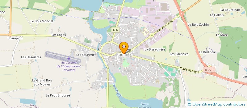 localisation de l'entreprise BJC DEVELOPPEMENT  OMBREE D'ANJOU