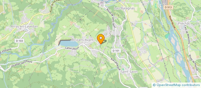 localisation de l'entreprise BJC GELE  ARCIZANS-AVANT