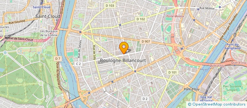 localisation de l'entreprise BJC LONGS PRES à BOULOGNE-BILLANCOURT