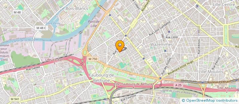 localisation de l'entreprise BJCF à LILLE