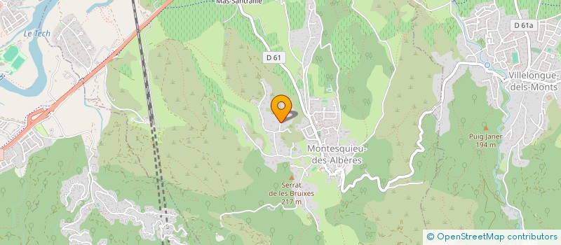 localisation de l'entreprise BJCOM  MONTESQUIEU-DES-ALBERES
