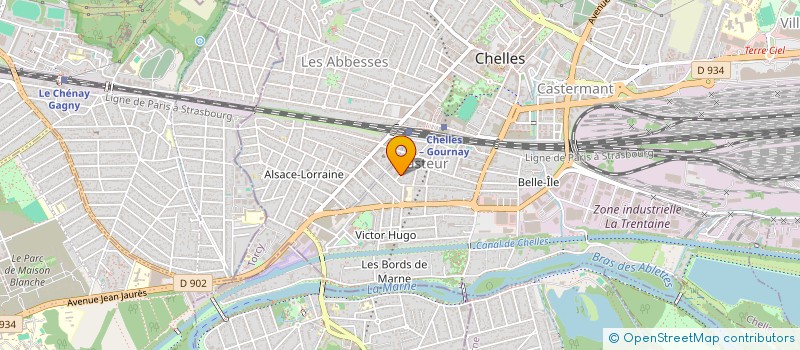 localisation de l'entreprise BJE  CHELLES