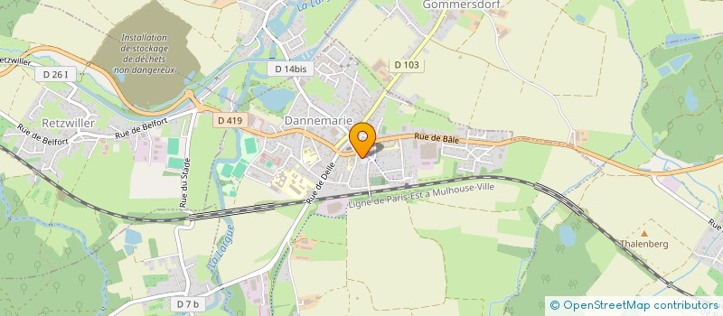 localisation de l'entreprise BJF  DANNEMARIE