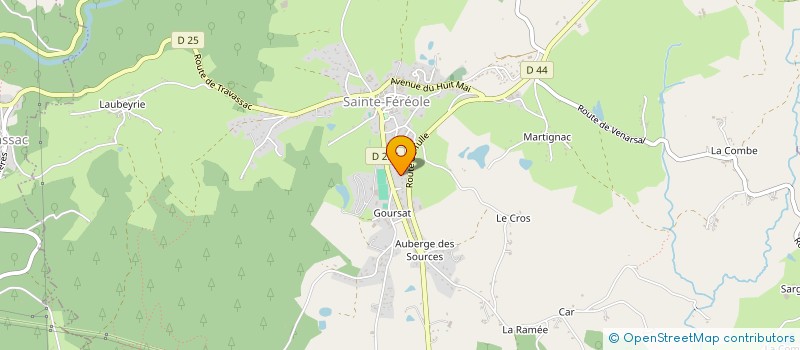 localisation de l'entreprise BJF COUVERTURE  SAINTE-FEREOLE