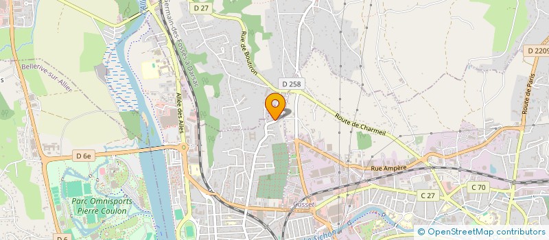 localisation de l'entreprise BJF IMMO à VICHY