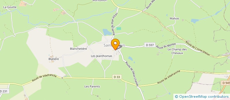 localisation de l'entreprise BJF TRANSPORTS à ROCLES
