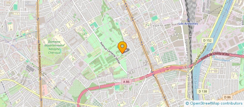 localisation de l'entreprise BJH CREPES à VITRY-SUR-SEINE