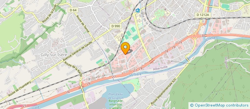 localisation de l'entreprise BJHSA à ALBERTVILLE