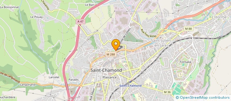 localisation de l'entreprise BJIMMO  SAINT-CHAMOND