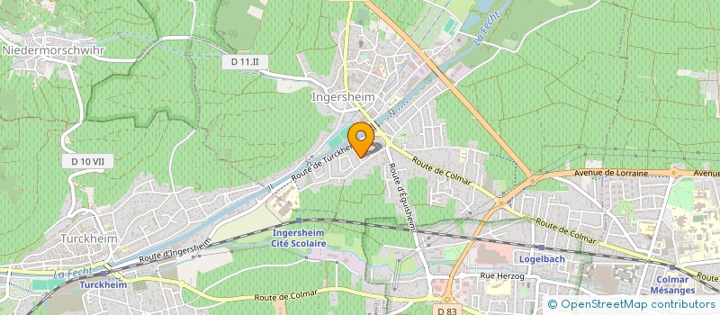 localisation de l'entreprise BJJ ALSACE  INGERSHEIM