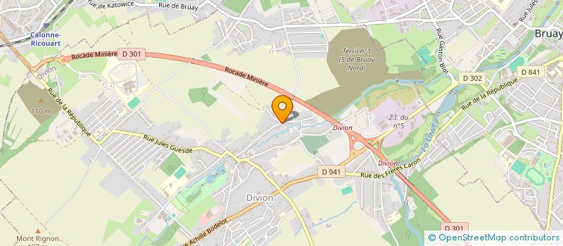 localisation de l'entreprise BJJT ENTREPRISE à DIVION