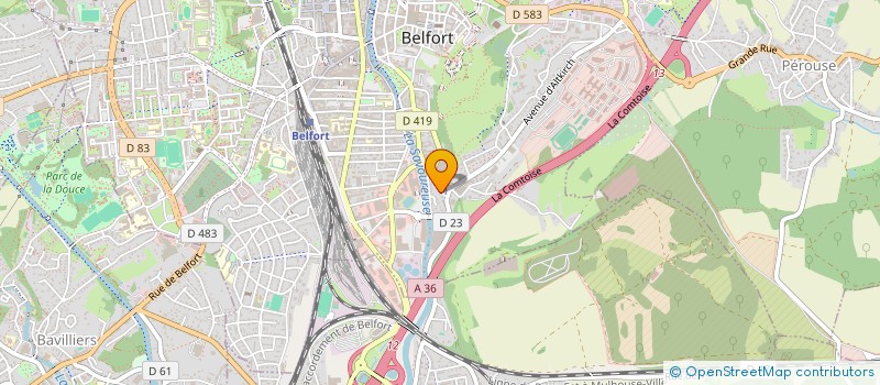 localisation de l'entreprise BJK à BELFORT