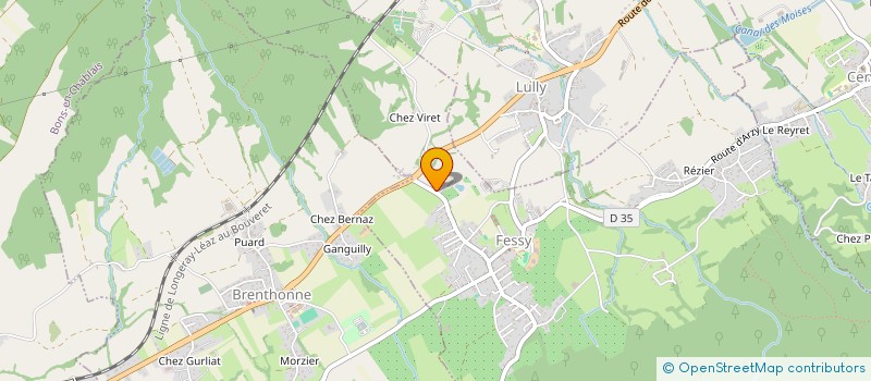 localisation de l'entreprise BJL 74  FESSY