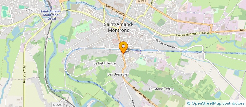 localisation de l'entreprise BJL  SAINT-AMAND-MONTROND