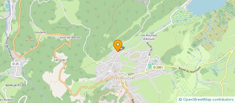 localisation de l'entreprise BJL  LES ROUSSES