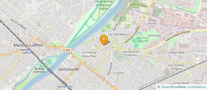 localisation de l'entreprise BJM  SARTROUVILLE