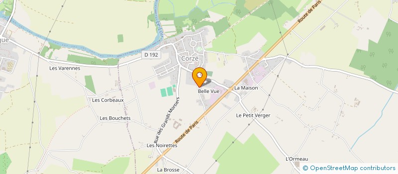 localisation de l'entreprise BJM  CORZE