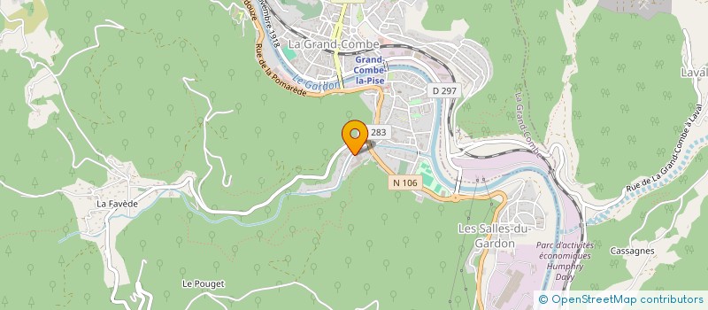 localisation de l'entreprise BJM  LES SALLES-DU-GARDON