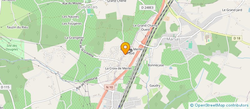 localisation de l'entreprise BJM CONCEPT  MARSAS