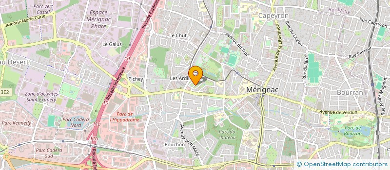 localisation de l'entreprise BJM ELEGANCE VTC  MERIGNAC