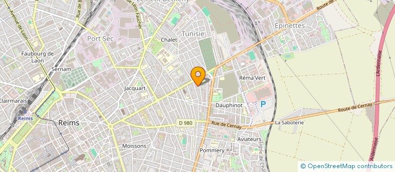 localisation de l'entreprise BJM IMMO  REIMS