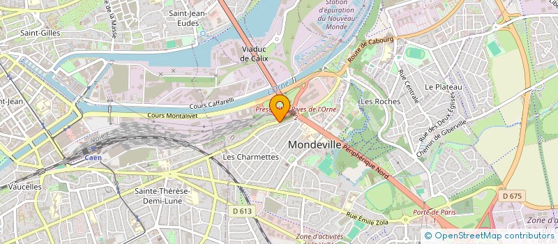 localisation de l'entreprise BJM IMMOBILIER MONDEVILLE à MONDEVILLE